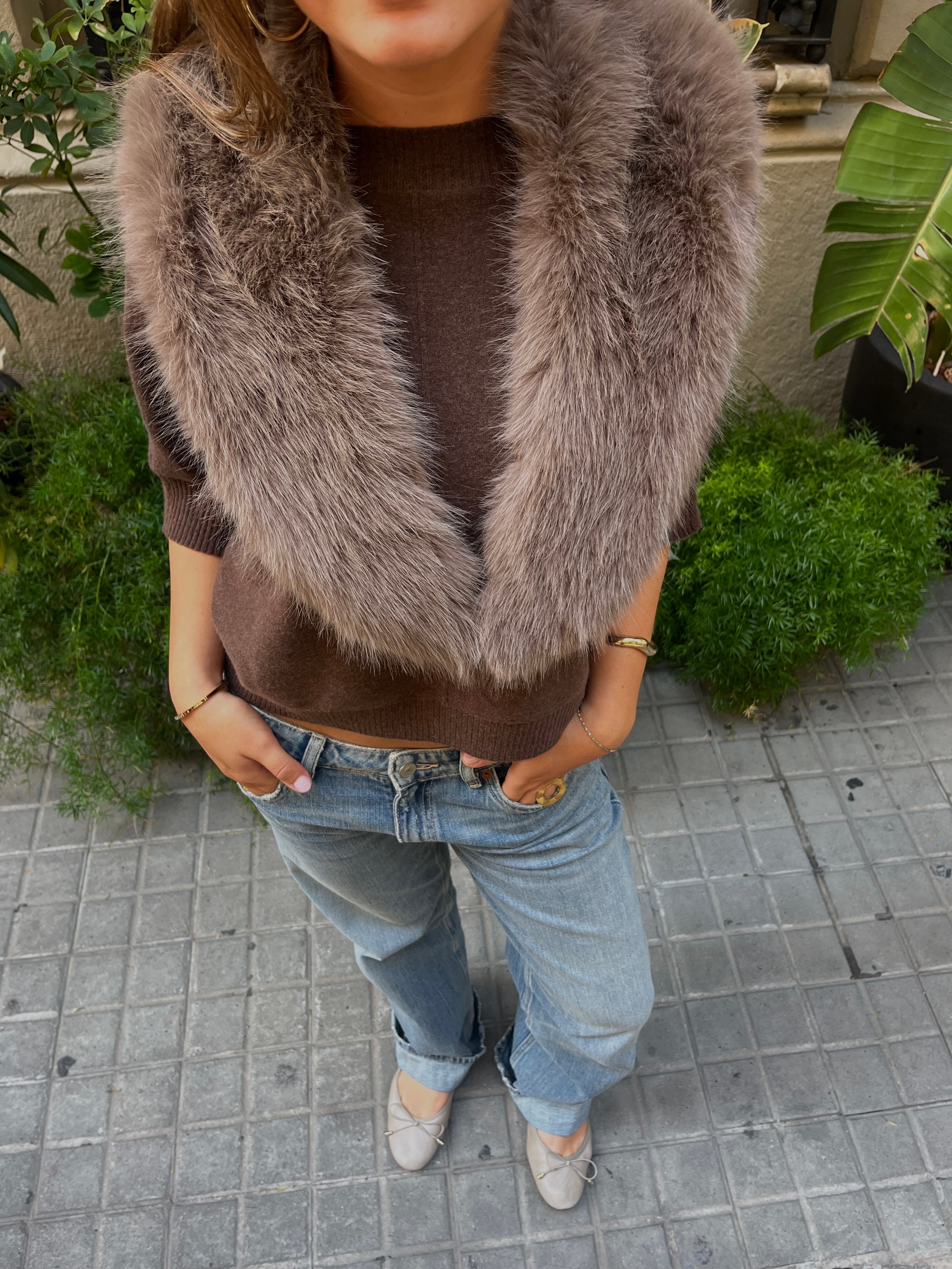 Cuello Saura Marrón Claro