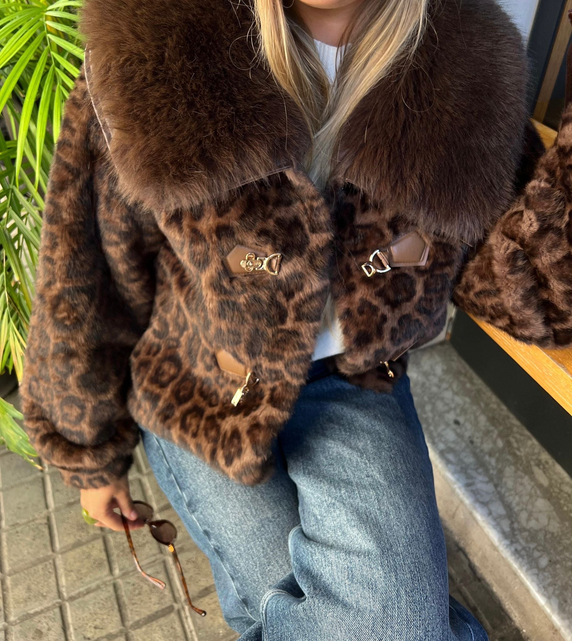 Chaqueta Saura Leopardo