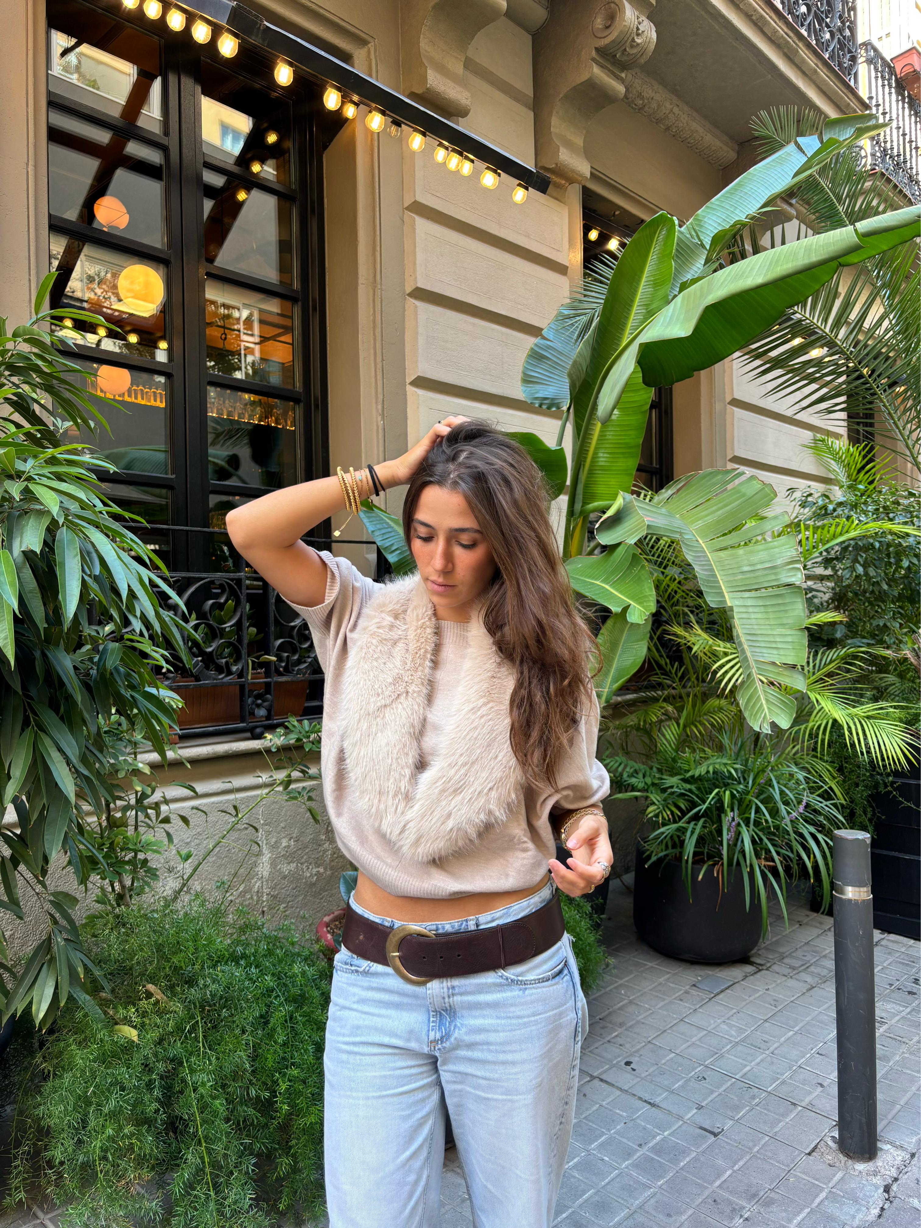 Cuello Saura Beige